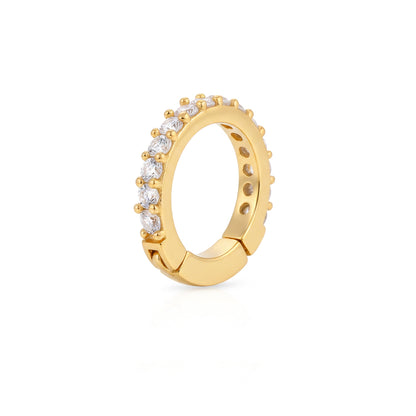 Pavé Huggie Septum Nose Ring