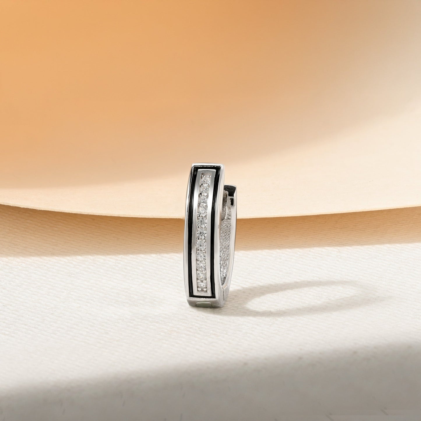 Black Edge Hoops