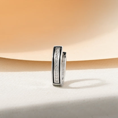 Black Edge Hoops