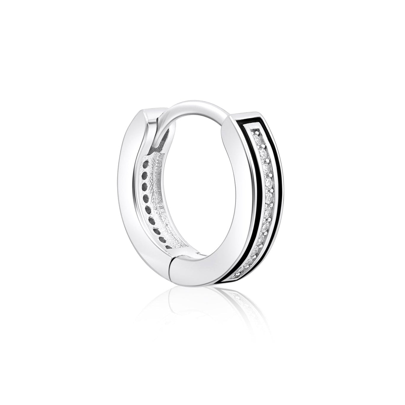 Black Edge Hoops