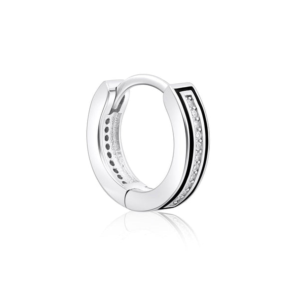Black Edge Hoops