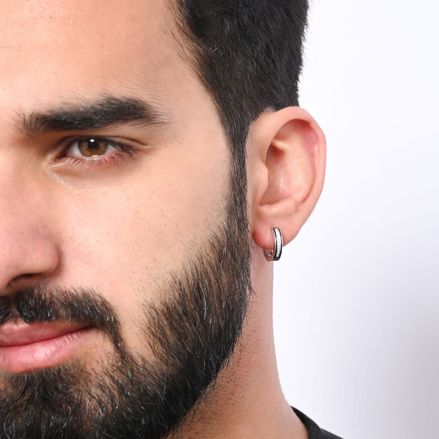Black Edge Hoops