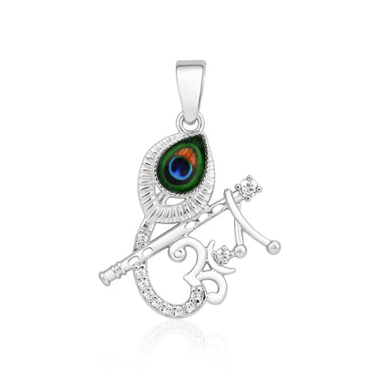 Krishna Om Flute Pendant