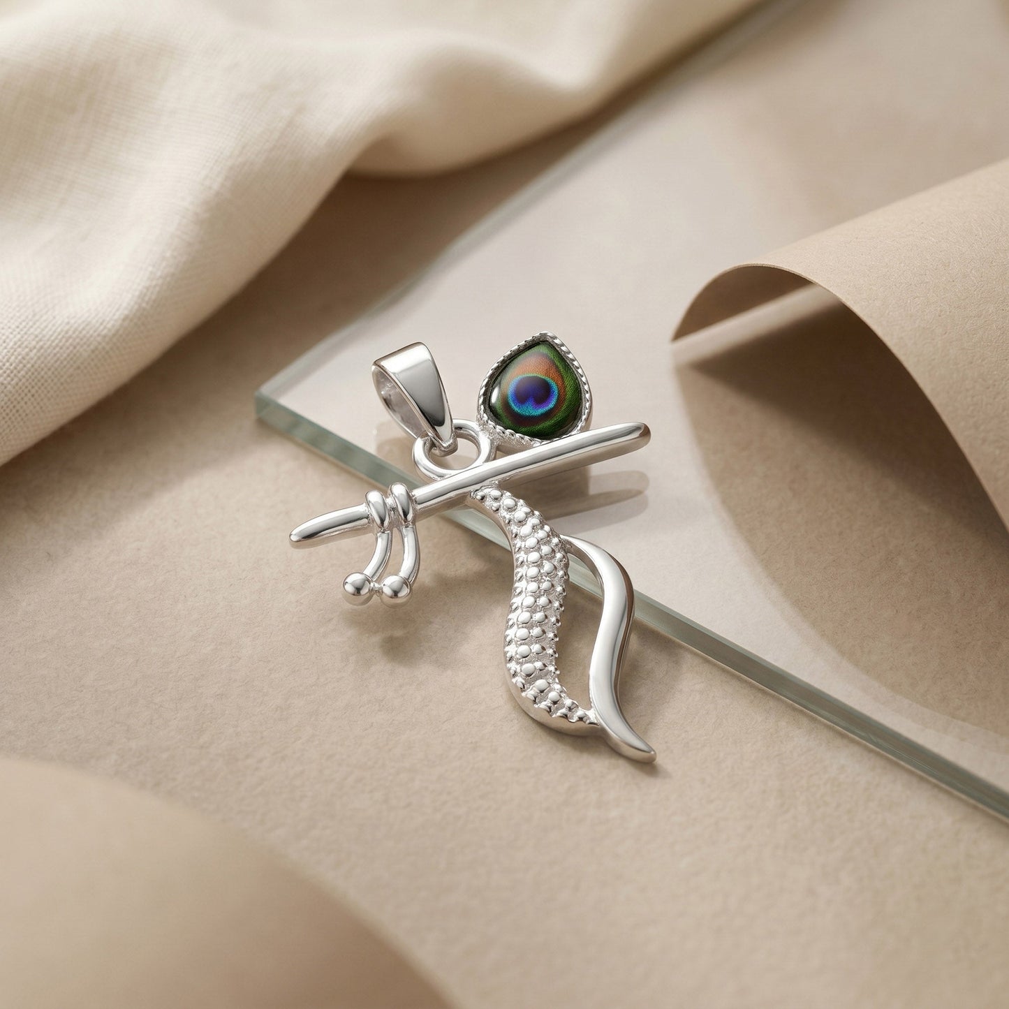 Divine Krishna Flute Pendant
