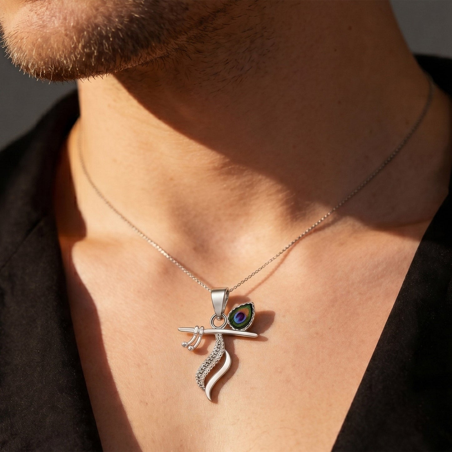 Divine Krishna Flute Pendant