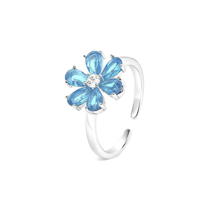 Petaline Silver Toe Ring