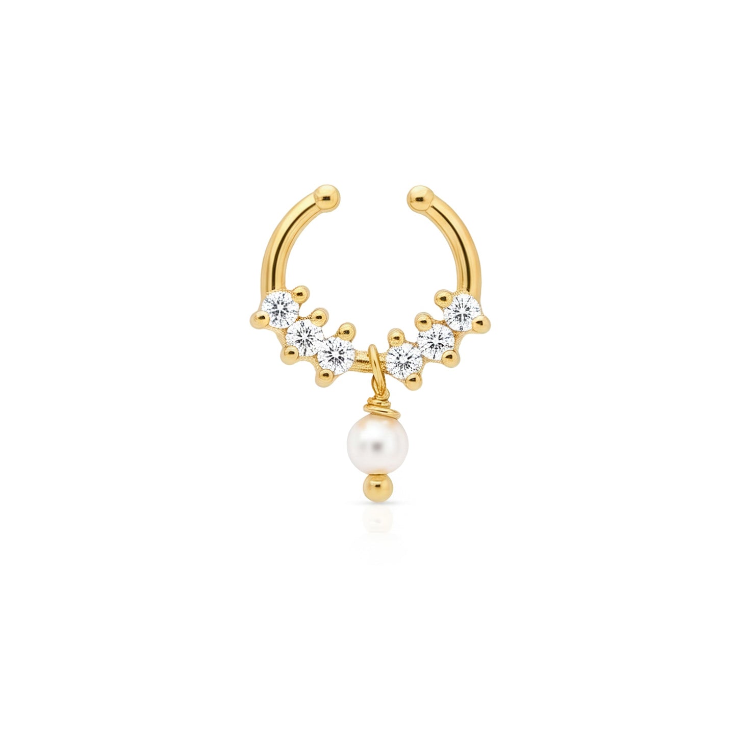 Pearl Drop Septum Nose Ring