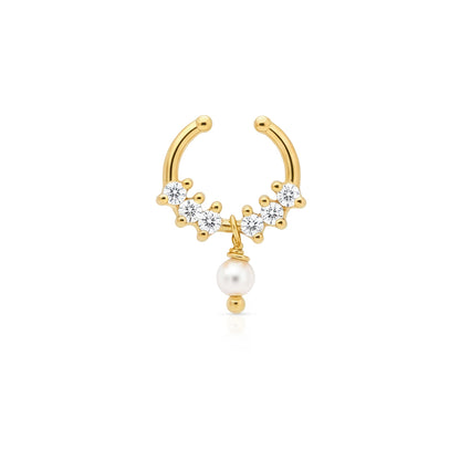 Pearl Drop Septum Nose Ring
