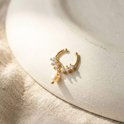 Pearl Drop Septum Nose Ring