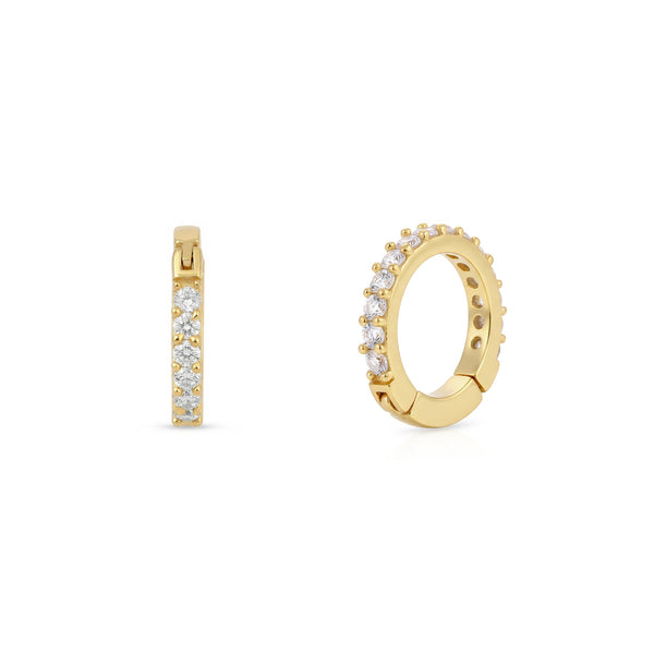 Pavé Huggie Septum Nose Ring