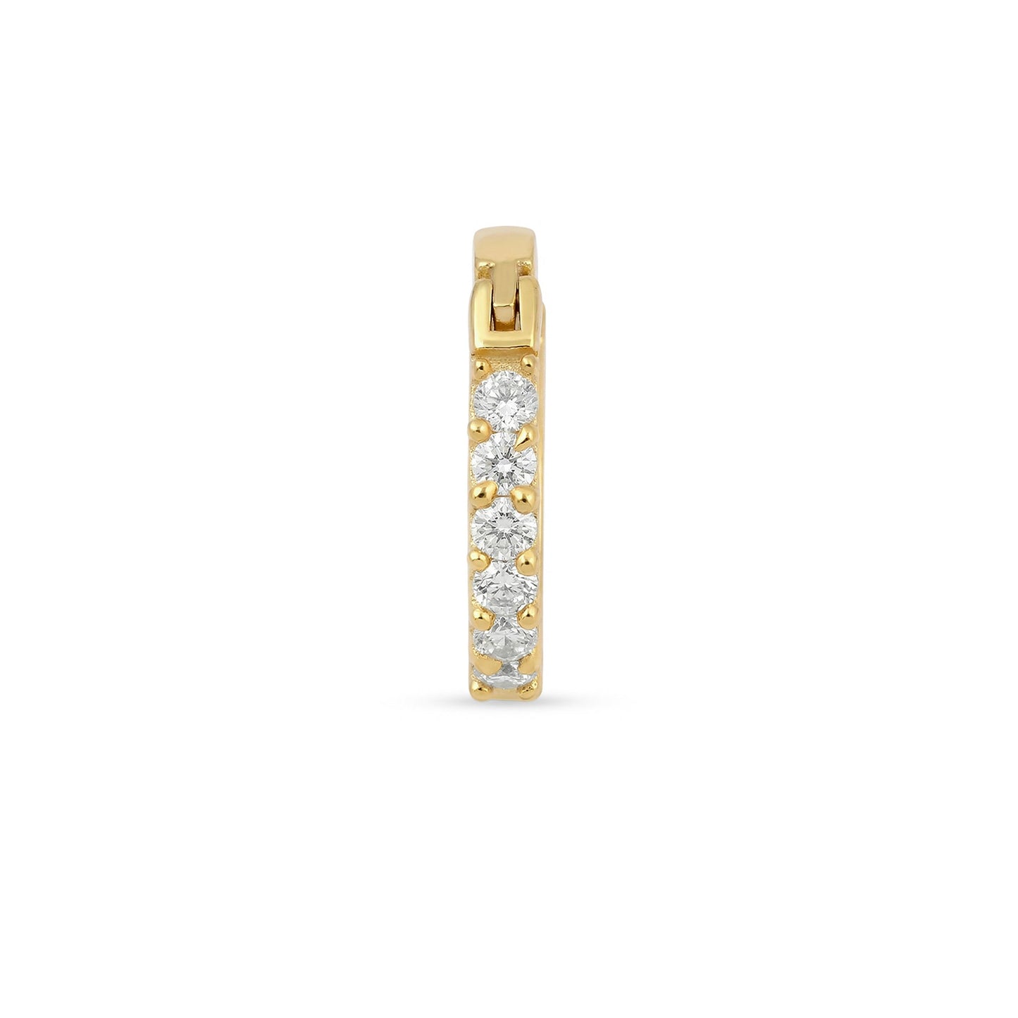 Pavé Huggie Septum Nose Ring
