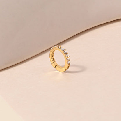 Pavé Huggie Septum Nose Ring