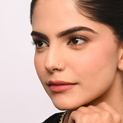 Pavé Huggie Septum Nose Ring