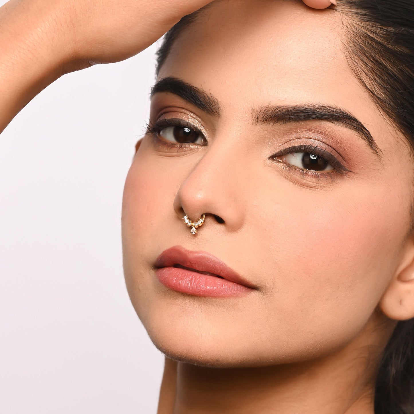 Teardrop Charm Septum Nose Ring