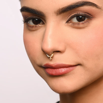 Teardrop Charm Septum Nose Ring