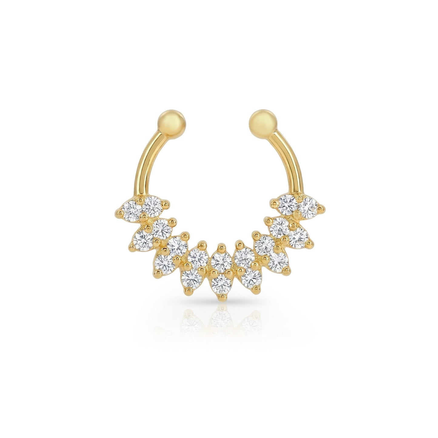 Cluster Sparkle Septum Nose Ring