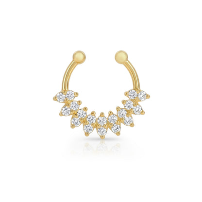 Cluster Sparkle Septum Nose Ring