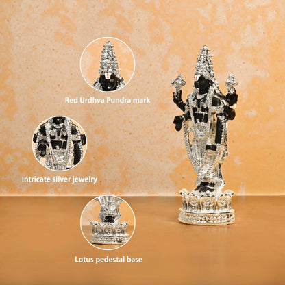 999 Silver Plated Balaji Idol
