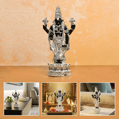 999 Silver Plated Balaji Idol