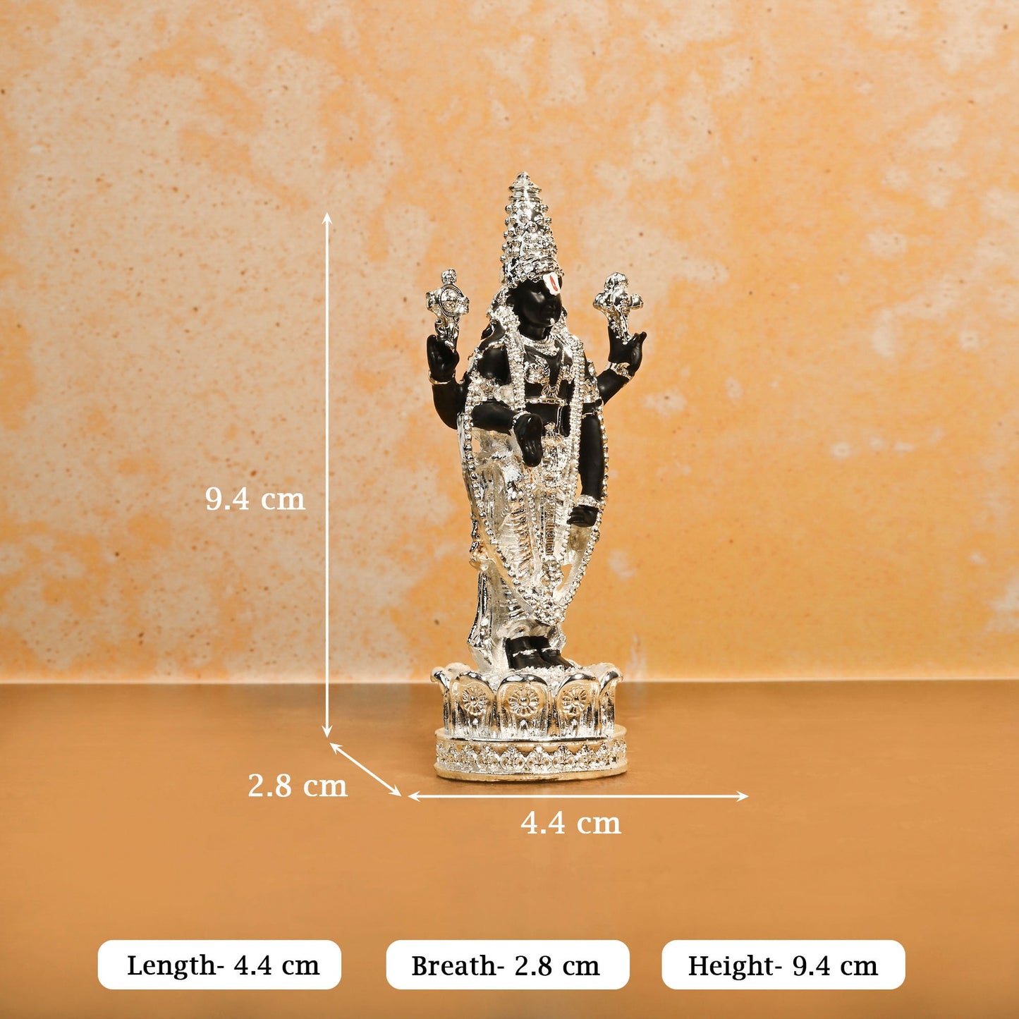999 Silver Plated Balaji Idol