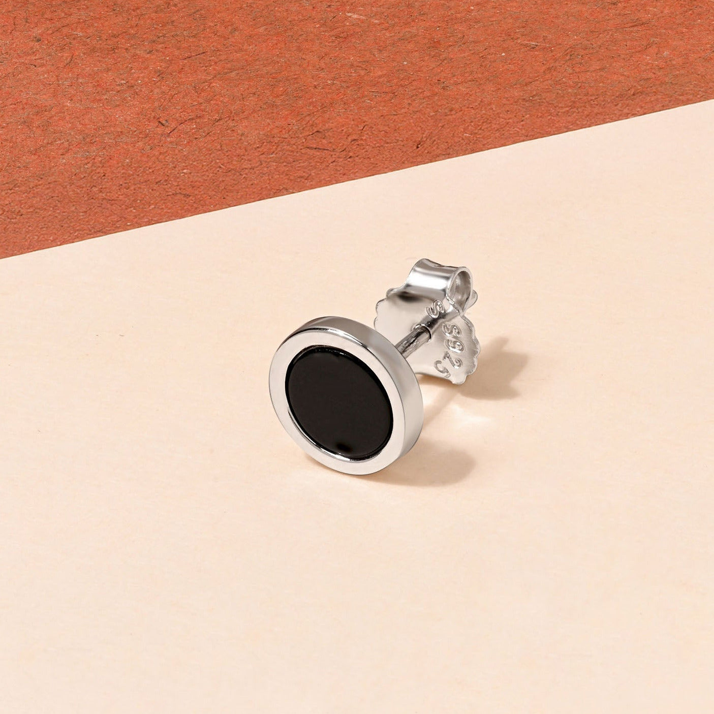 Midnight Silver Studs