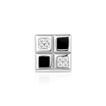 Checkered Dual-Tone Stud