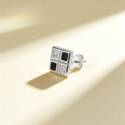 Checkered Dual-Tone Stud