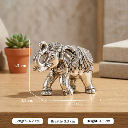 999 Silver Elephant Pair Gift Box