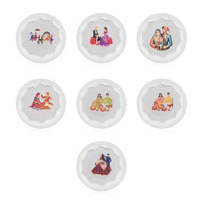 Satya Padi Wedding 999 Silver Coin Box (7 Coins)